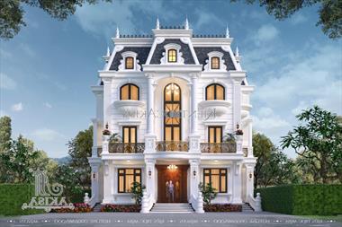 Mẫu biệt thự tân cổ điển 3 tầng đẹp và hoàn hảo (TGĐ: Anh Chiến - Hải Dương) BT32495