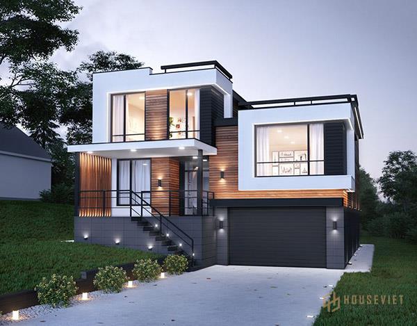 Nhà mẫu 1 tầng bán hầm