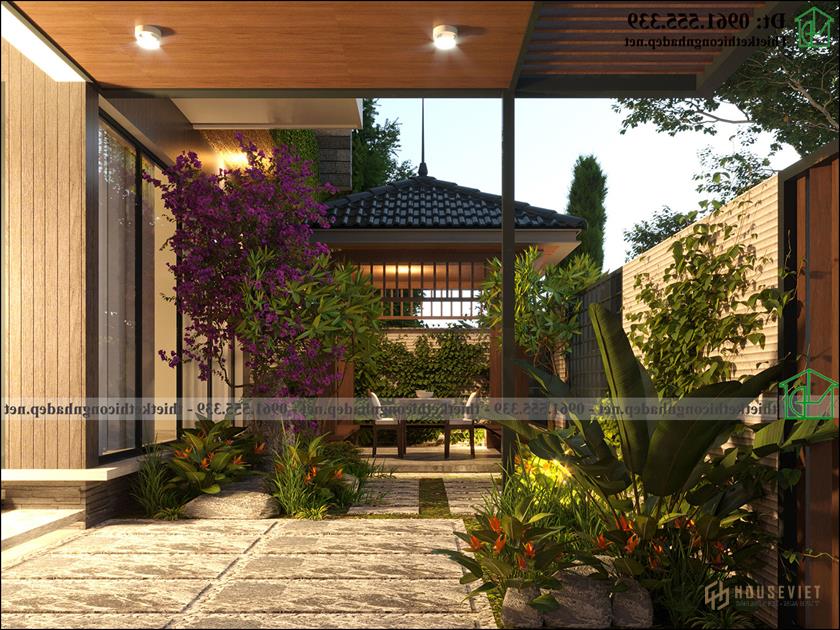 Thiết kế chòi nhà biệt thự đẹp NDBT3T30