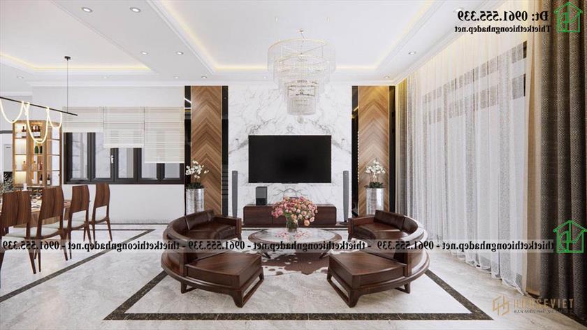 Mẫu Biệt Thự 3 Tầng Mái Nhật 11x19m Tại Ninh Bình Ndbt3t30