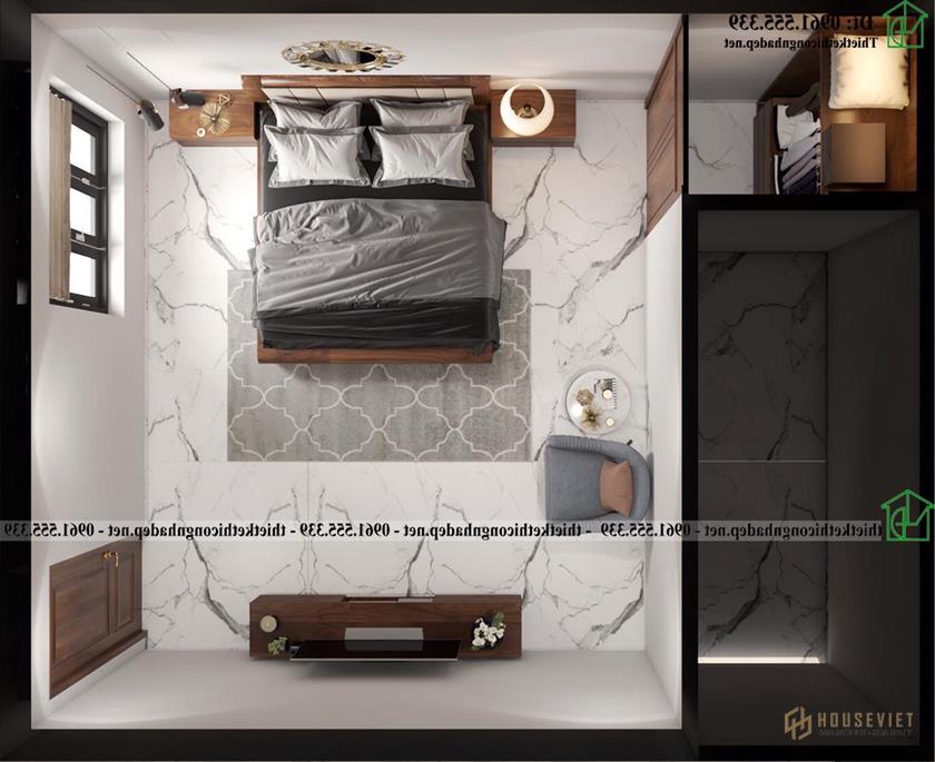 Mẫu Biệt Thự 3 Tầng Mái Nhật 11x19m Tại Ninh Bình Ndbt3t30