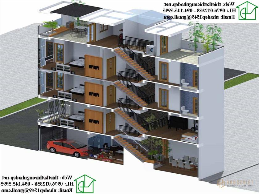 Thiết kế nhà lệch tầng cần đảm bảo sự an toàn cho các thành viên.