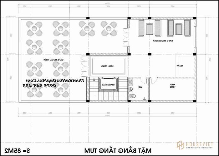 Khách sạn mini với diện tích 150m2