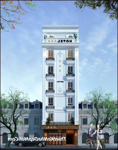 Hình ảnh mẫu thiết kế khách sạn 3 sao 7 tầng