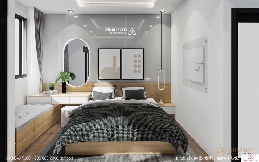 Không gian phòng ngủ riêng tư mang đến cảm giác bình yên và hài lòng cho gia chủ