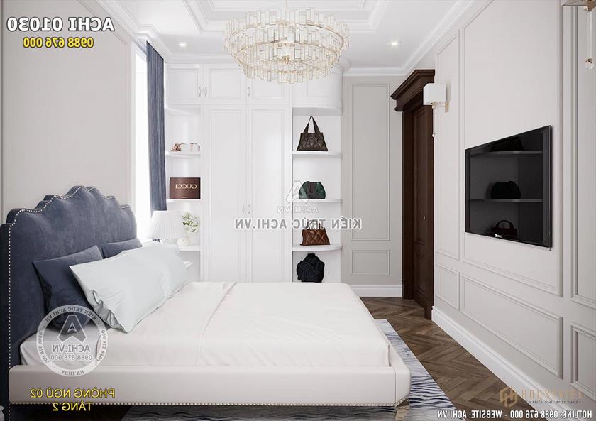 Thiết kế phòng ngủ tuy hạn chế về diện tích nhưng vẫn tiện nghi và ngăn nắp