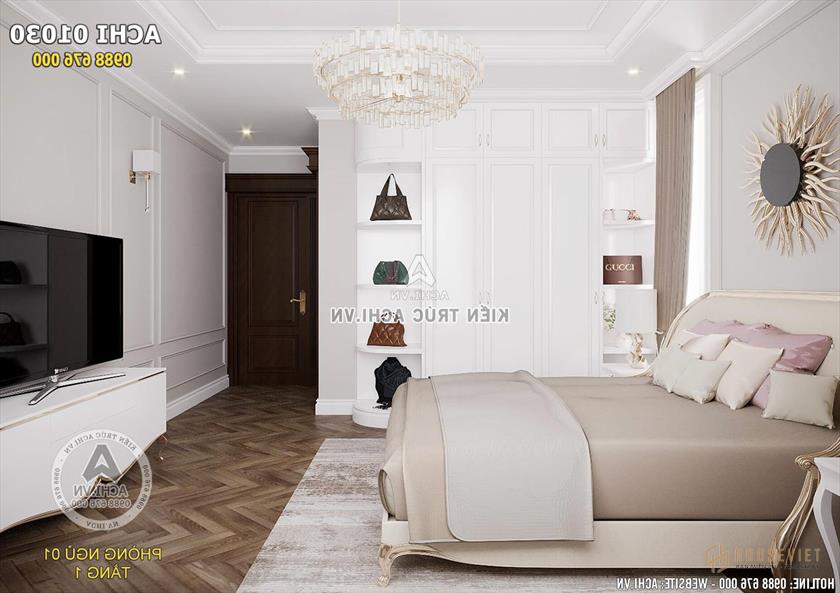 Thiết kế nội thất phòng ngủ nhẹ nhàng và ấm cúng