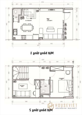 Công năng tầng 1 và tầng 2
