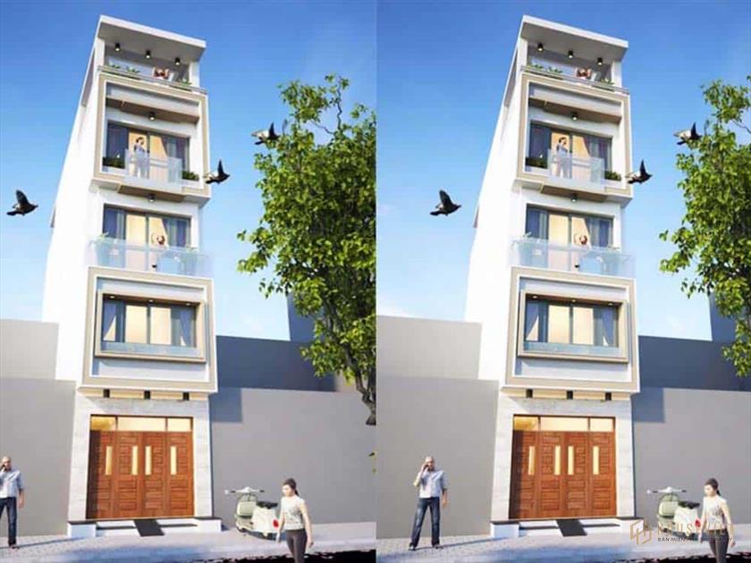 Mẫu nhà ống 40m3 4 tầng sang trọng