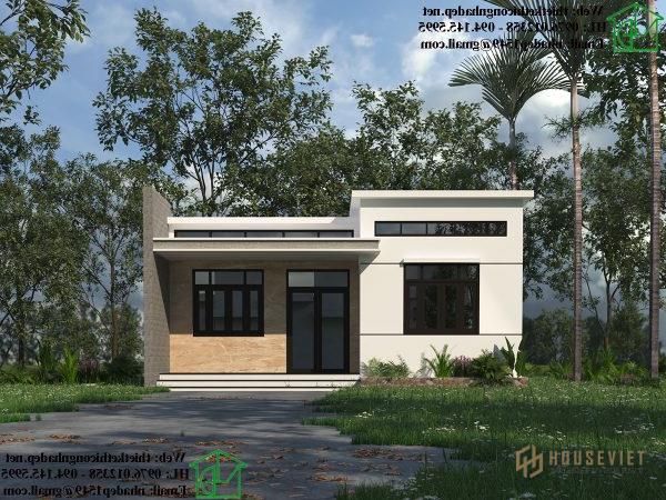 Mẫu nhà cấp 4 mái bằng hiện đại, mặt tiền nhà cấp 4 mái bằng NDNC466 Mẫu nhà cấp 4 mái bằng hiện đại, mặt tiền nhà cấp 4 mái bằng NDNC466