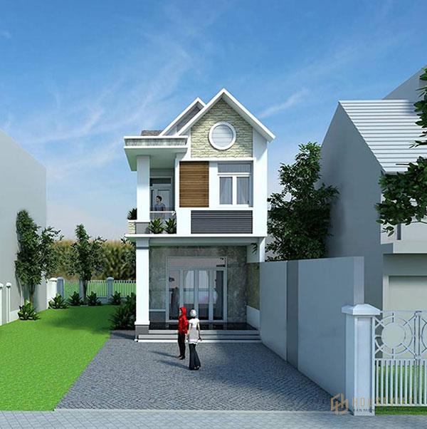 Thiết kế nhà 2 tầng 400 triệu ưu tiên nội thất đơn giản.