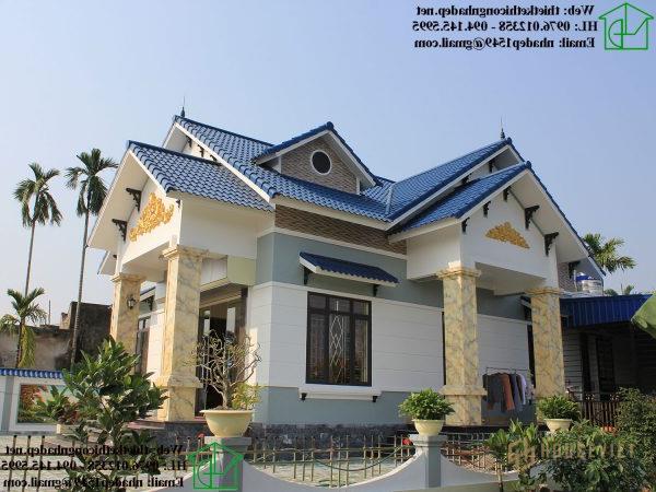 Mẫu thiết kế nhà cấp 4 mái thái NDNC475