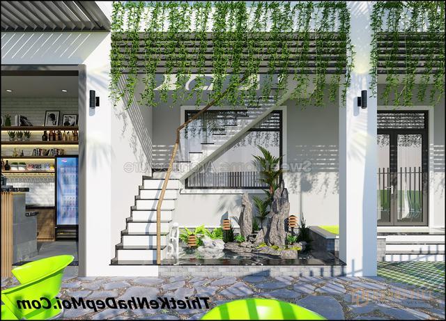 Không gian nhà đẹp 2 tầng 7x18