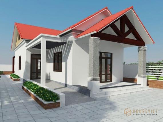 Mẫu nhà cấp 4 7x17