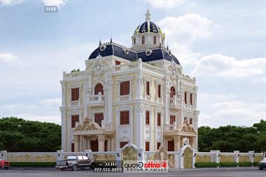Không gian đáng sống của biệt thự lâu đài 240m2 3 tầng tại Hải Phòng - SH BTLD 0035