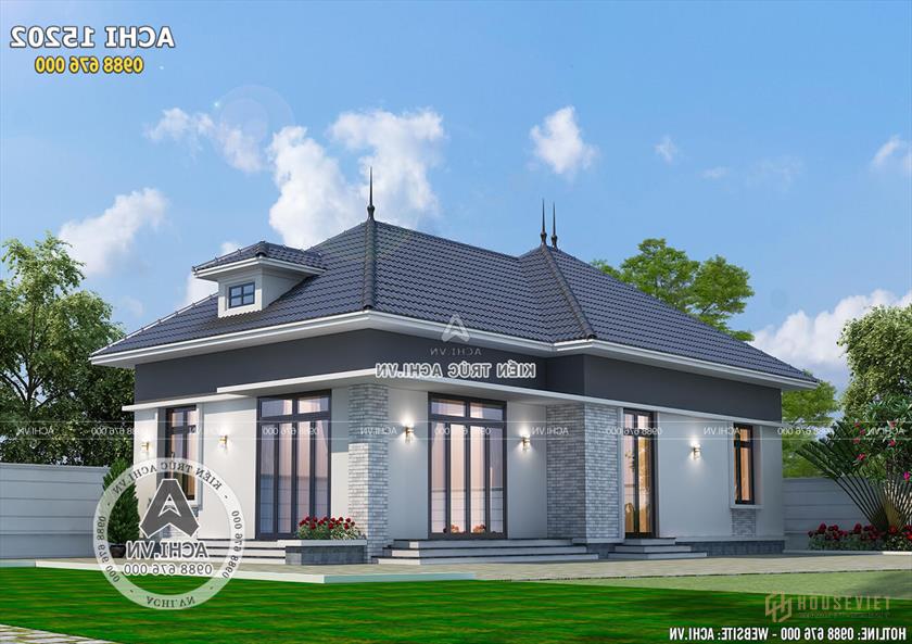 Không gian ngoại thất của mẫu biệt thự 1 tầng mái thái giá chỉ 650 triệu tại Bắc Ninh Không gian ngoại thất của mẫu biệt thự 1 tầng mái thái giá chỉ 650 triệu tại Bắc Ninh