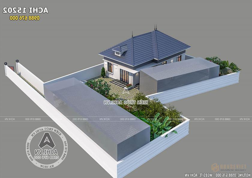 Mẫu nhà cấp 4 đẹp đơn giản 650 triệu tại Bắc Ninh - Mã số: ACHI 15202 Mẫu nhà cấp 4 đẹp đơn giản 650 triệu tại Bắc Ninh - Mã số: ACHI 15202