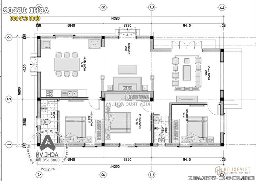 Bản vẽ mặt bằng mẫu nhà cấp 4 đẹp đơn giản chỉ 650 triệu Bản vẽ mặt bằng mẫu nhà cấp 4 đẹp đơn giản chỉ 650 triệu