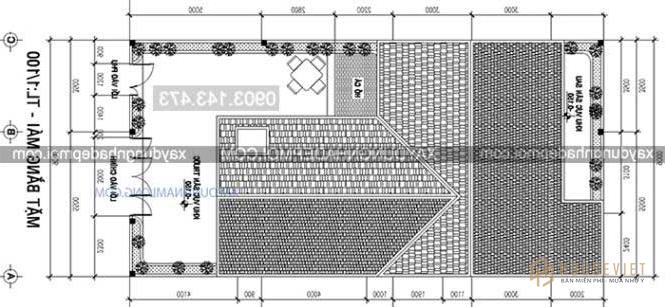 Chi tiết mẫu nhà vườn 1 tầng đẹp diện tích 9x18m
