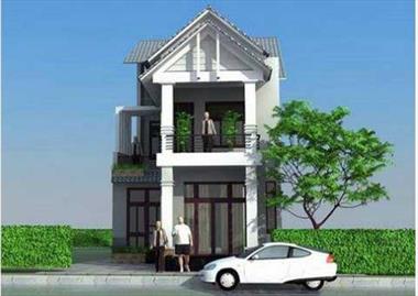 Bản vẽ phối cảnh mẫu biệt thự mini 100m2 Phong cách mới