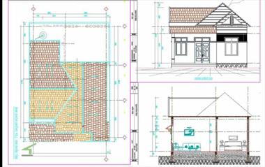 Miễn phí bản vẽ thiết kế nhà 1 tầng chỉ 320 triệu đồng
