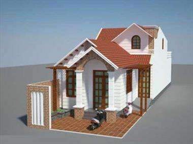 Bản vẽ thiết kế nhà cấp 4 có gác lửng đẹp khoảng 350 triệu đồng