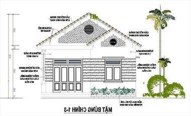 Bản vẽ thiết kế nhà cấp 4 rộng 7m đẹp Lùng Linh