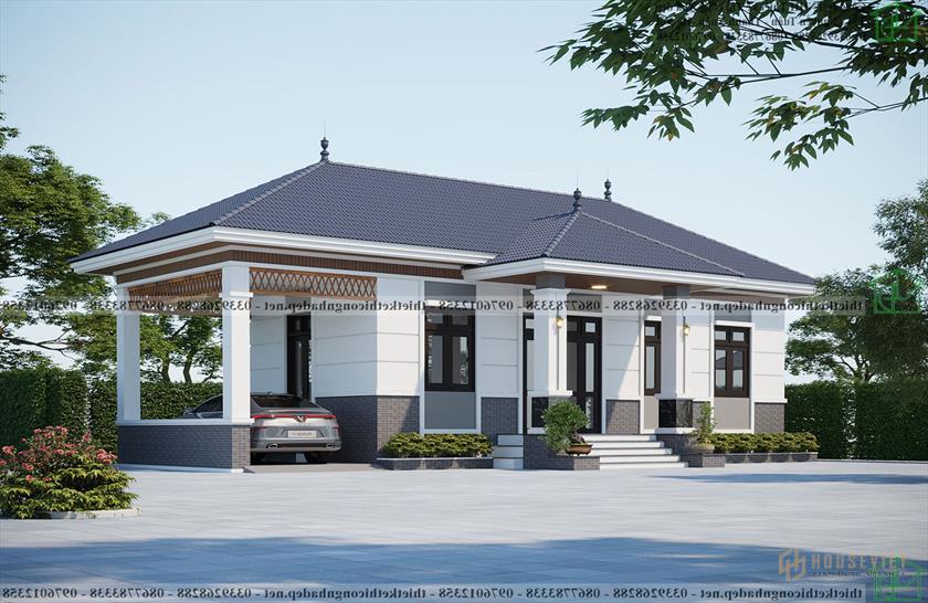 Mẫu nhà cấp 4 tại Ninh Bình NDNC4160