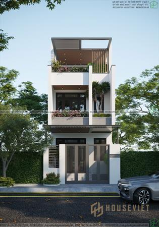 Mẫu thiết kế nhà ống 3 tầng 5x11m tại Hà Nội NDNP3T60