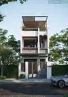 Mẫu thiết kế nhà phố 3 tầng 5x11m tại Đông Anh Hà Nội NDNP3T60