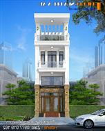 Mẫu nhà ống 2 tầng mặt tiền 4m đẹp lung linh có 4 phòng ngủ