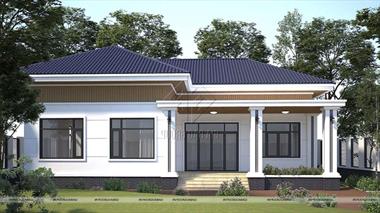 Những mẫu thiết kế biệt thự 1 tầng 3 phòng ngủ thời thượng