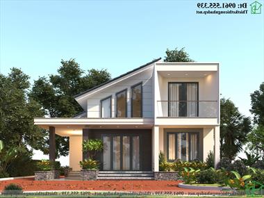 Mẫu nhà cấp 4 có gác lửng 10x10m tại Hải Dương NDNC4174