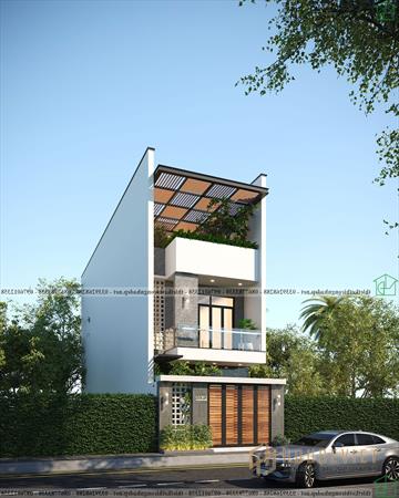 Mẫu thiết kế nhà 3 tầng 5x16m NDNP3T61