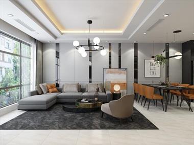 Thiết kế nội thất căn hộ chung cư 2 phòng ngủ 1 phòng tắm hiện đại