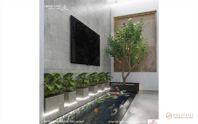 Tủ Tivi Được Thay Thế Bằng Một Tiểu Cảnh Hồ Cá Rất Sáng Tạo Và Mới Lạ