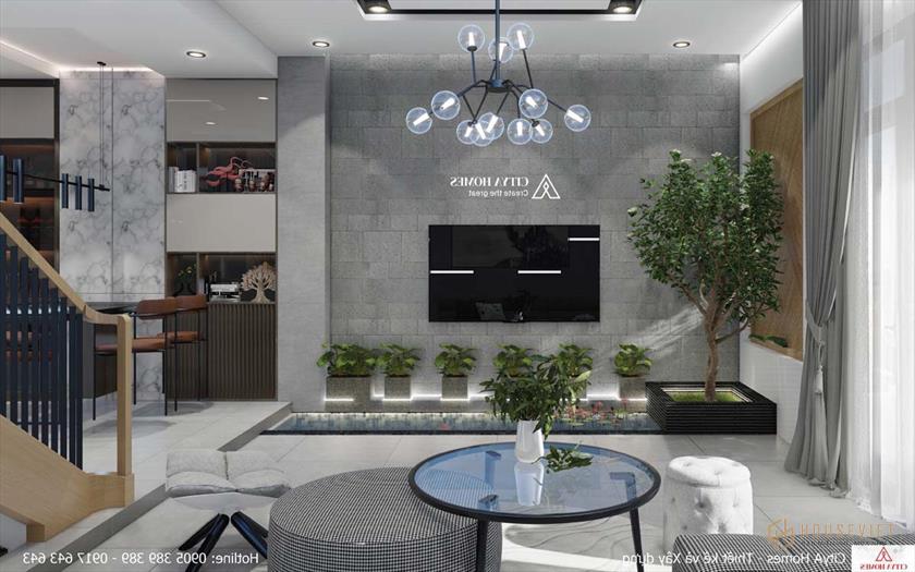 Phòng Khách Đẹp Và Mát Nhờ Sự Xuất Hiện Của Không Gian Xanh Trong Nhà