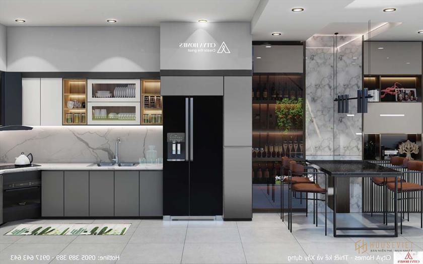 Góc Bếp Hiện Đại Được Thiết Kế Theo Phong Cách Bếp Châu Âu