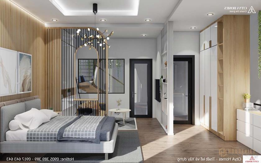 Sự Ngăn Cách Giữa 2 Không Gian Giúp Phòng Ngủ Có Nhiều Chức Năng Mới