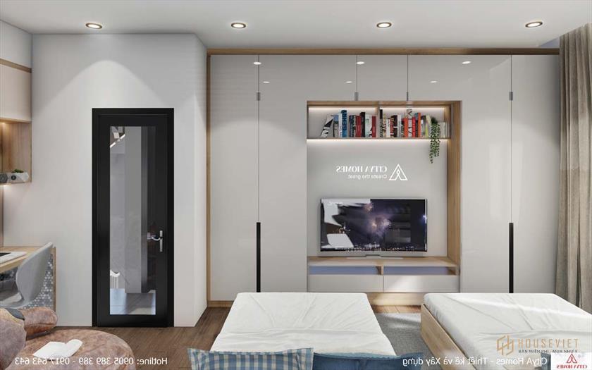 Cách đặt Tủ âm tường trong Phòng ngủ giúp tối ưu diện tích rất nhiều