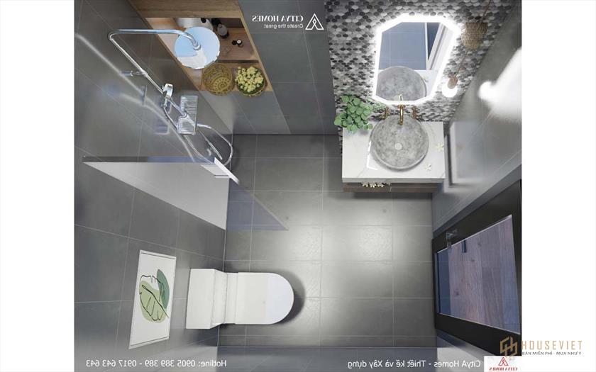 Nhìn chung, phòng tắm không khác gì không gian thư giãn của các Spa và khu nghỉ dưỡng