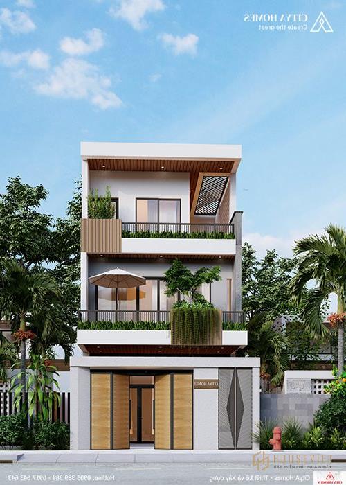 Mẫu thiết kế nhà 3 tầng Đà Nẵng trọn gói - Khách Anh Tú