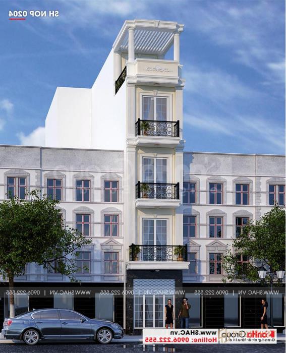 1 Mẫu thiết kế nhà tân cổ điển đẹp tại Bình Thuận sh nop 0204