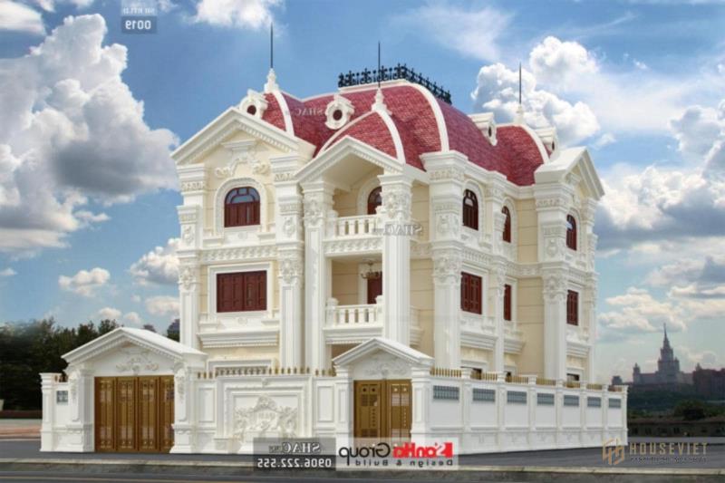 biệt thự lâu đài 3 tầng