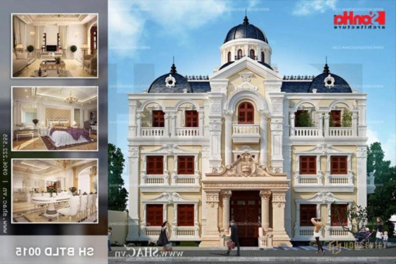 biệt thự lâu đài 3 tầng