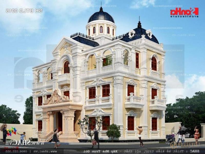 biệt thự lâu đài 3 tầng