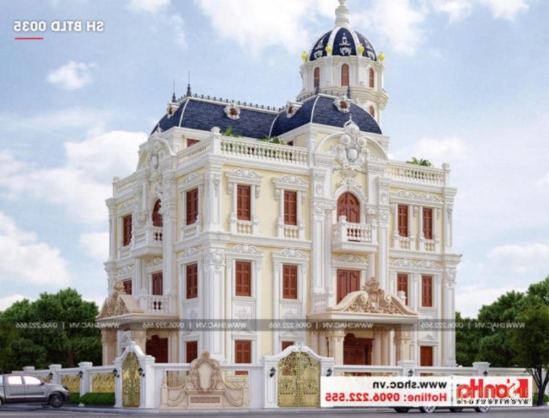 biệt thự lâu đài 3 tầng