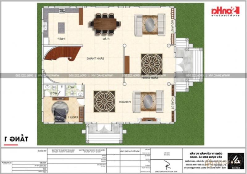 biệt thự lâu đài 3 tầng