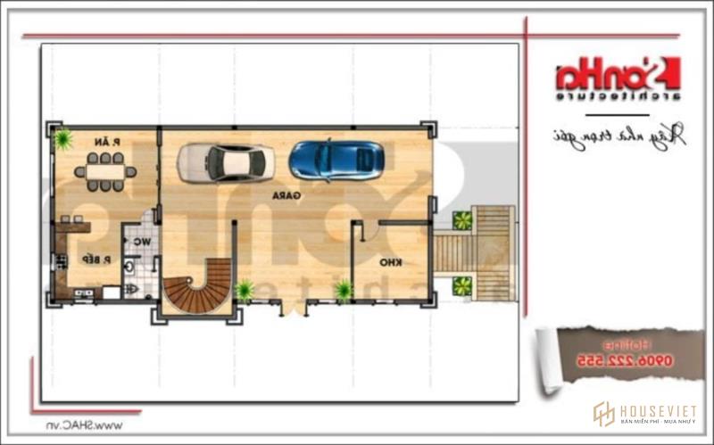 biệt thự lâu đài 3 tầng