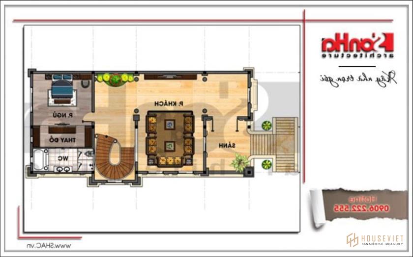 biệt thự lâu đài 3 tầng